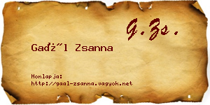 Gaál Zsanna névjegykártya